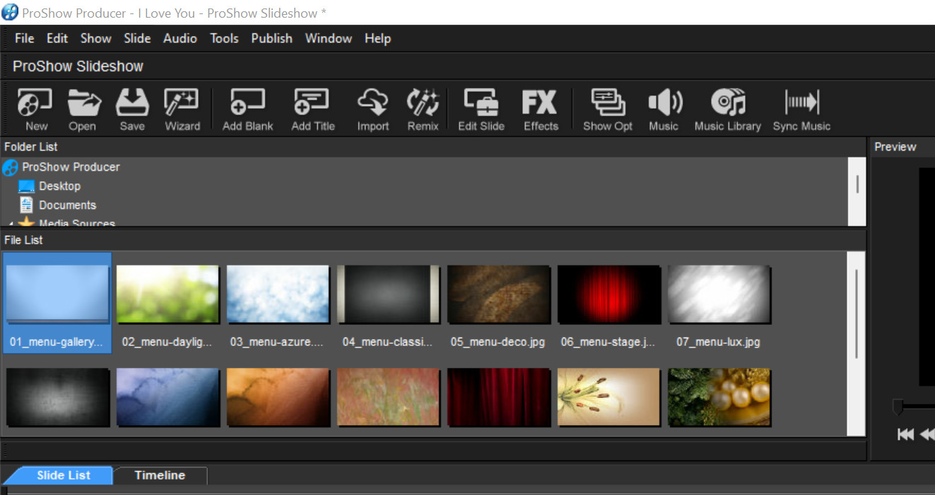 Cách tạo hiệu ứng cho proshow produccer