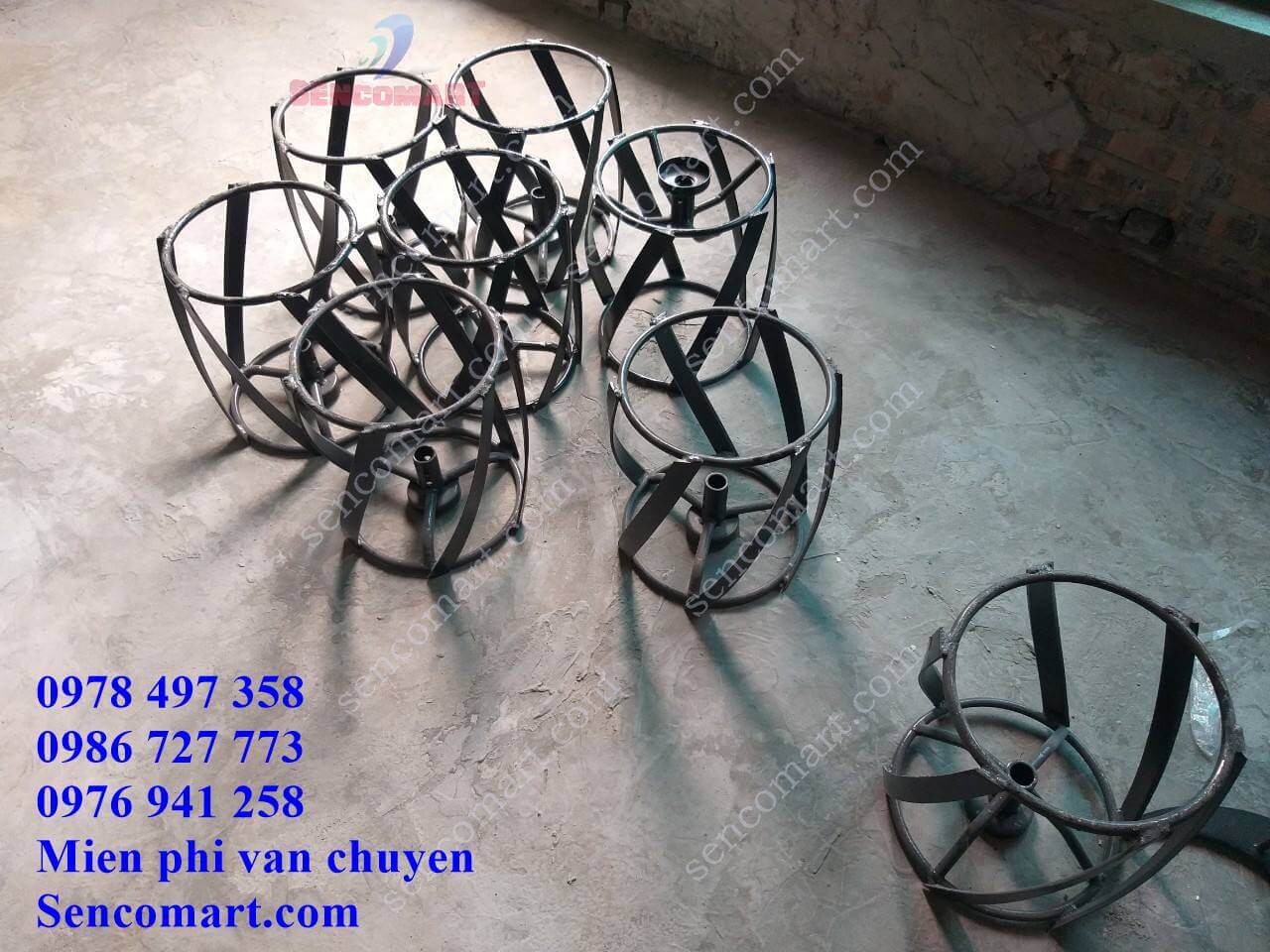 Báo giá bánh lồng xạc cỏ lắp cho máy xới đất mini 2024 tại Sencomart