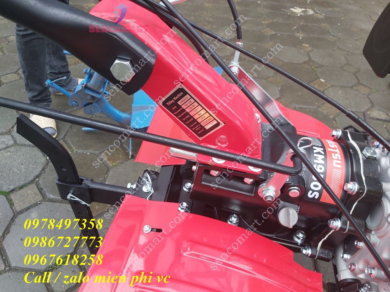 Máy xới đất chạy dầu Kamastsu KM950S, bản pro max mới nhất tại Sencomart 2023