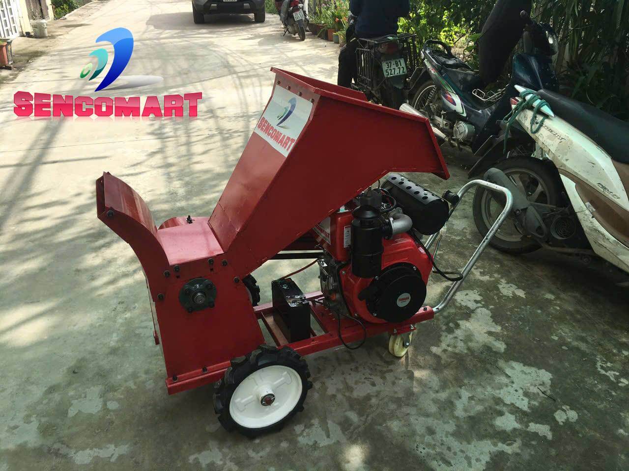 Máy Băm Cành Chạy Dầu Công Suất Lớn – Băm Cành Cây Nhanh