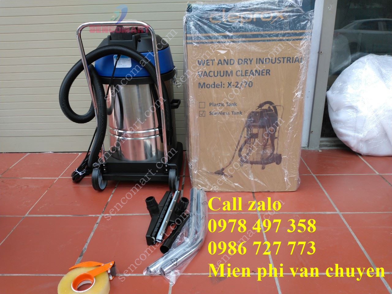 Máy hút bụi công nghiệp Clepro X-2/70 70 lít