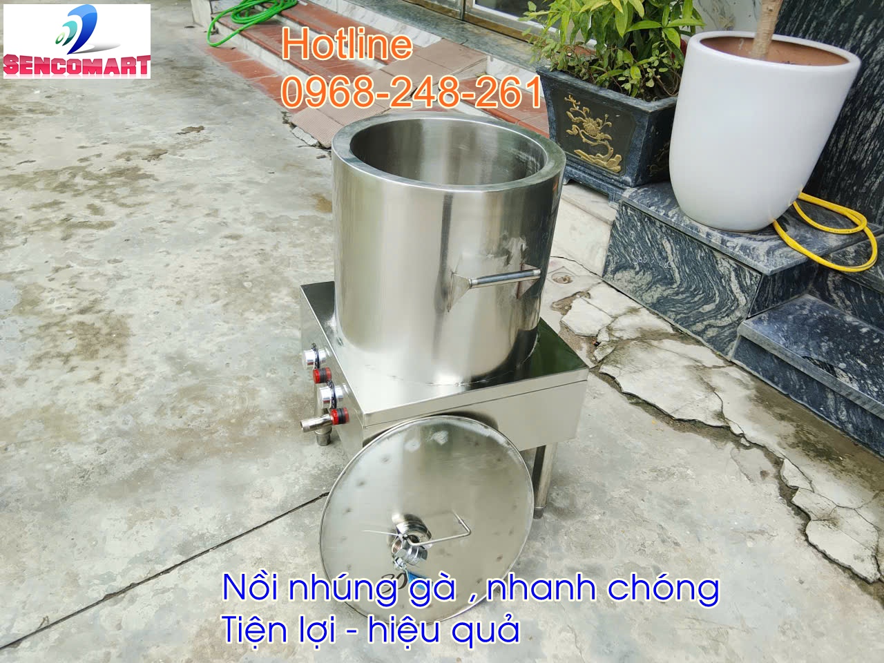 Siêu phẩm Nồi đun nước nhúng gà - giữ nhiệt tốt, an toàn