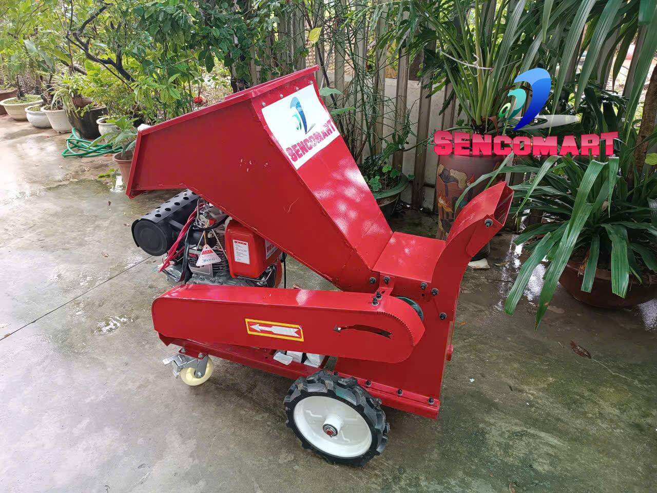 Máy Băm Cành Cây Chạy Dầu Diesel – Băm Cành Làm Phân Hữu Cơ