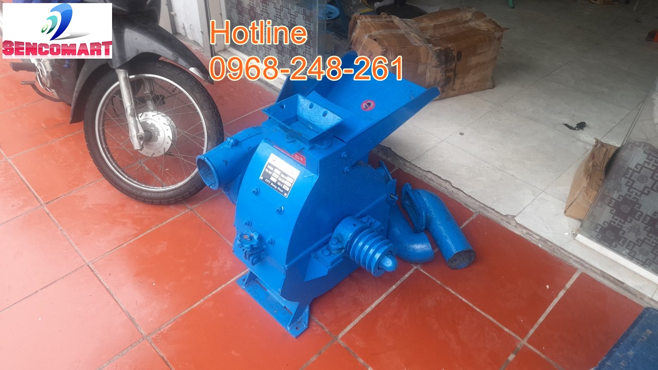 Máy nghiền thức ăn chăn nuôi 12 búa - nghiền ngô, khoai đầu cá...năng suất cao