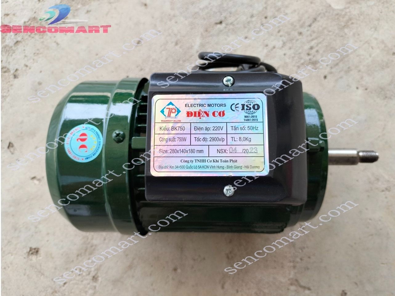 Motor động cơ điện 1 pha 750w 2900v/p dây đồng 100%