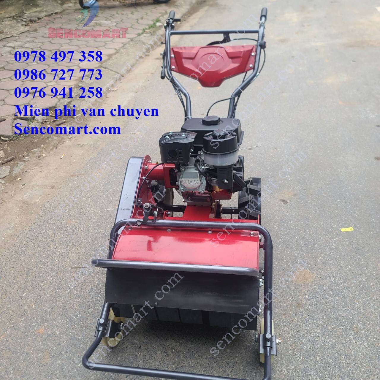Máy quật cỏ trục băm tự hành Yamaha 7HP chạy xăng