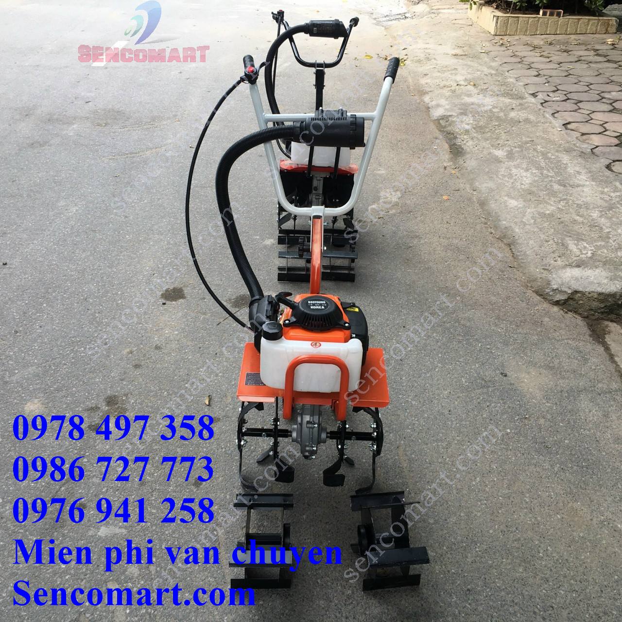 Máy vun luống ngô gia đình động cơ xăng 4 thì