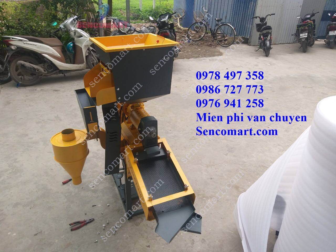 Báo giá máy xát gạo gia đình mẫu mới 2024, có lọc rác và bầu ra cám