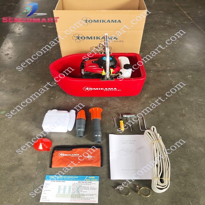 Máy bơm thuyền chạy bằng xăng chuyên bơm nước tưới cây xã lũ