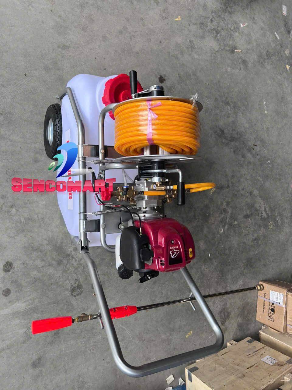 Xe Đẩy Phun Thuốc Bình Ngang – Máy Phun Thuốc Cây Trồng Tiện Dụng