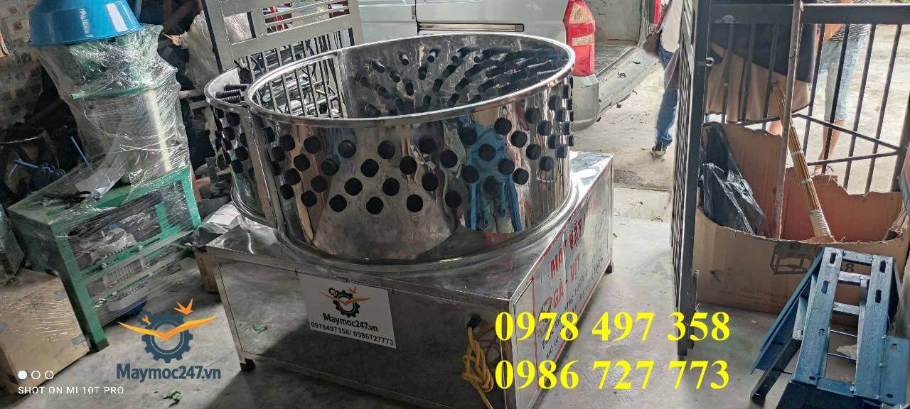 Máy vặt lông chó buli đôi, 2 dây curoa, 100% inox và có cửa mở bên