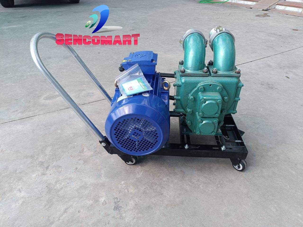 Máy hút bùn họng 75 chống tắc, động cơ 7,5kw Toàn Phát 3pha