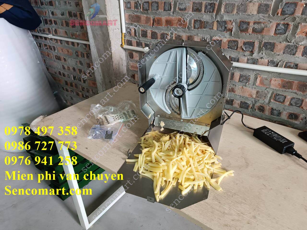 Máy thái sợi bào sợi 100% inox 304, an toàn bền vệ sinh