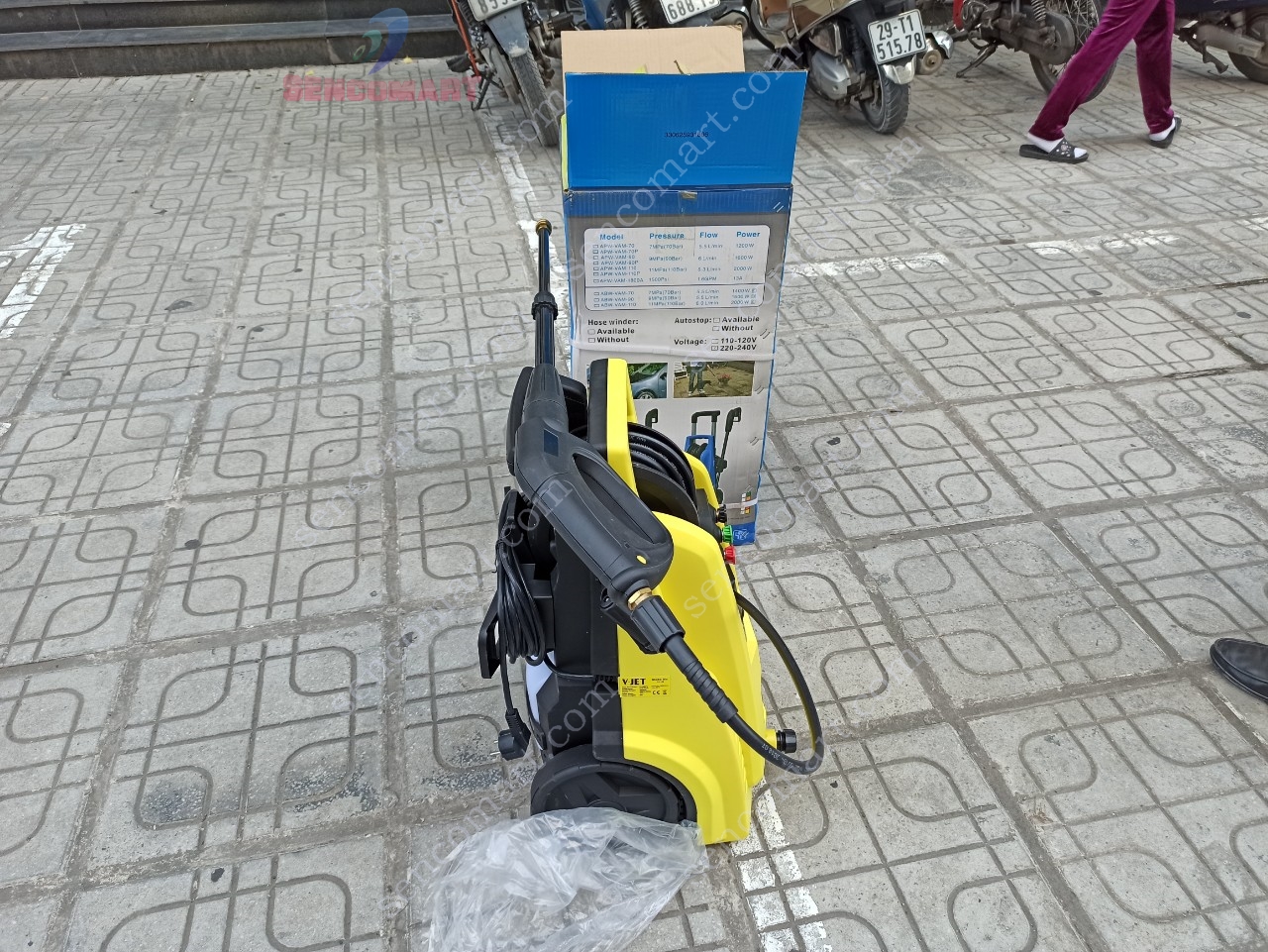 Máy rửa xe áp lực cao Vjet