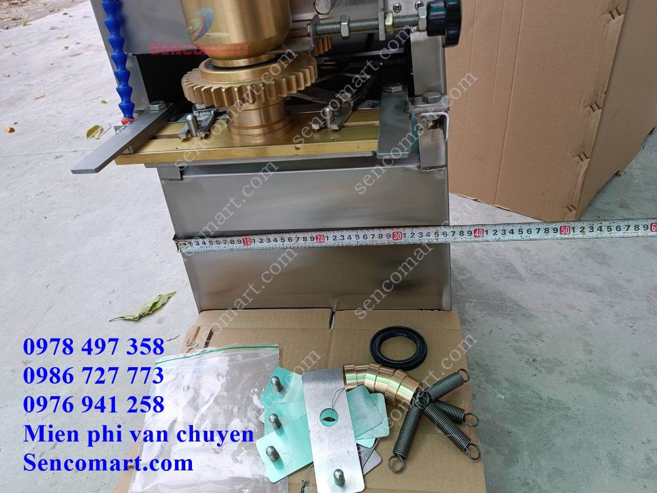 Máy làm viên mọc thịt cá, hàng chính hãng cối đồng, inox