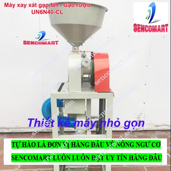 Máy xay xát gạo lứt , Máy xáy xát gạo nấu rượu - SC6N40