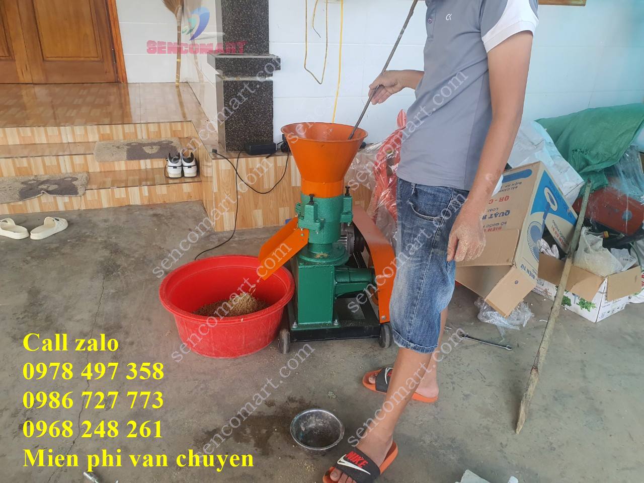 Máy ép cám viên dây curoa Kyoto DCR-3L