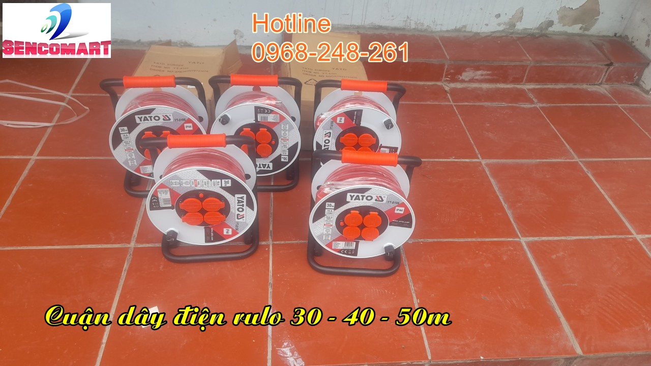 Cuộn dây điện rulo 50m Yato YT-8108 Hàng chính hãng