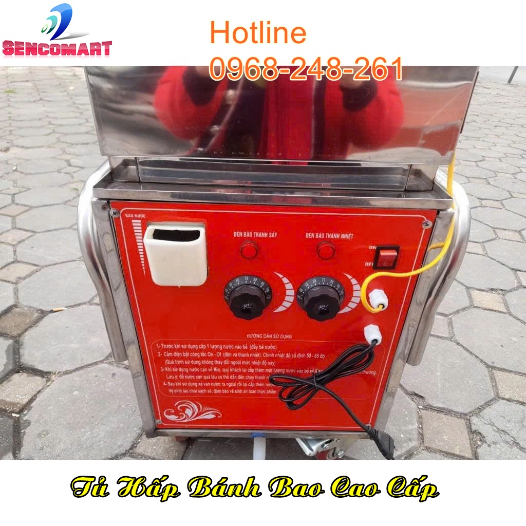 Tủ giữ nóng bánh bao, hấp nóng bánh bao , bánh giò.. có sấy