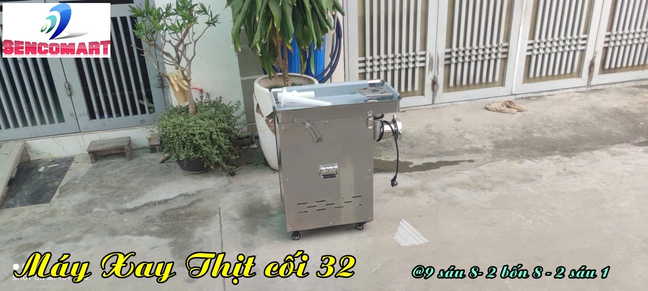 Máy xay thịt đa năng 2,2 kw có bánh xe di chuyển