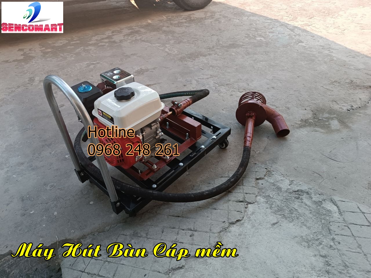 Máy hút bùn chất thải dây cáp mềm HBM-34M ( Hút bùn cáp mềm)