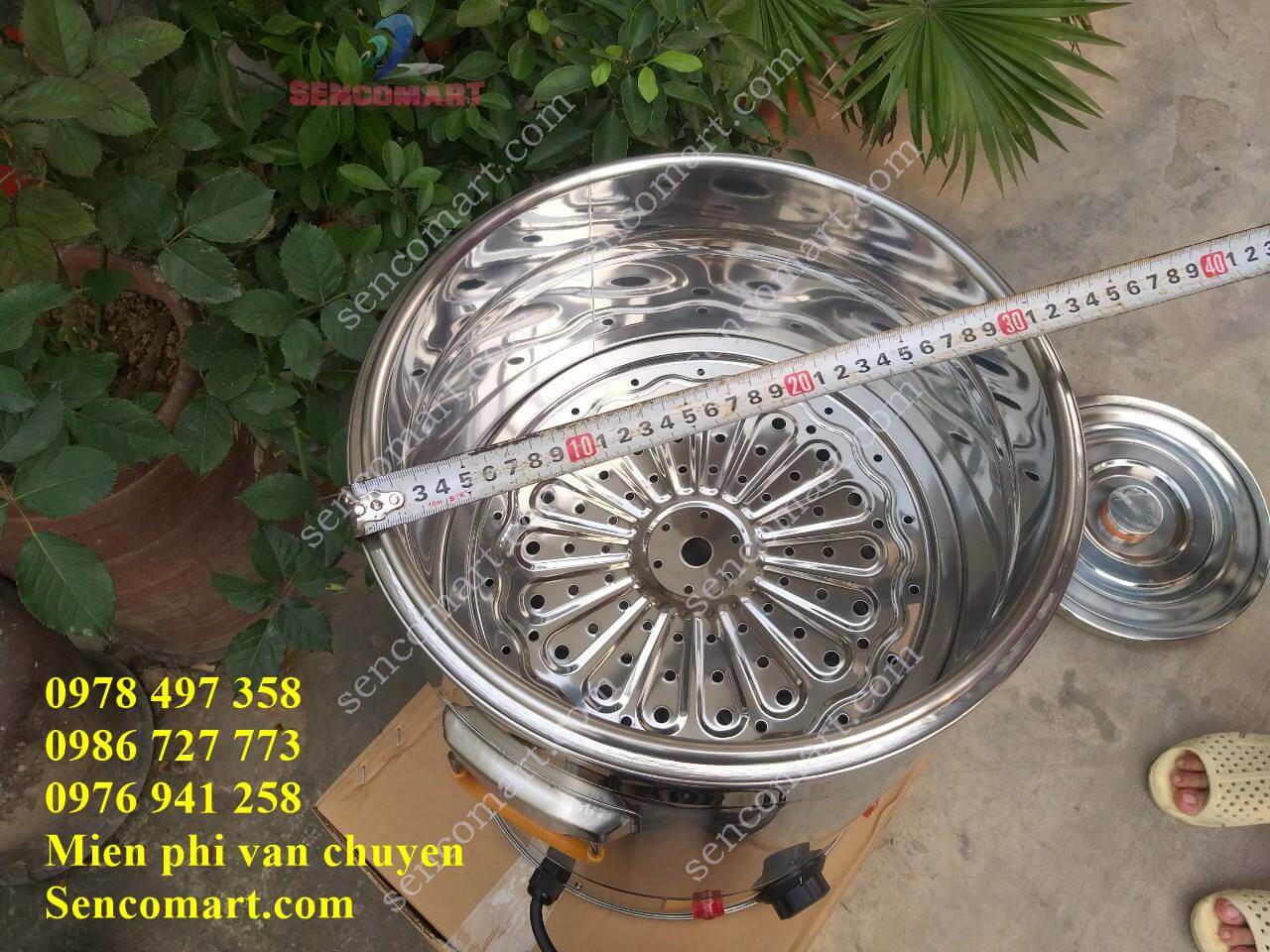 Nồi nấu cháo, soup mâm nhiệt để bàn 25L