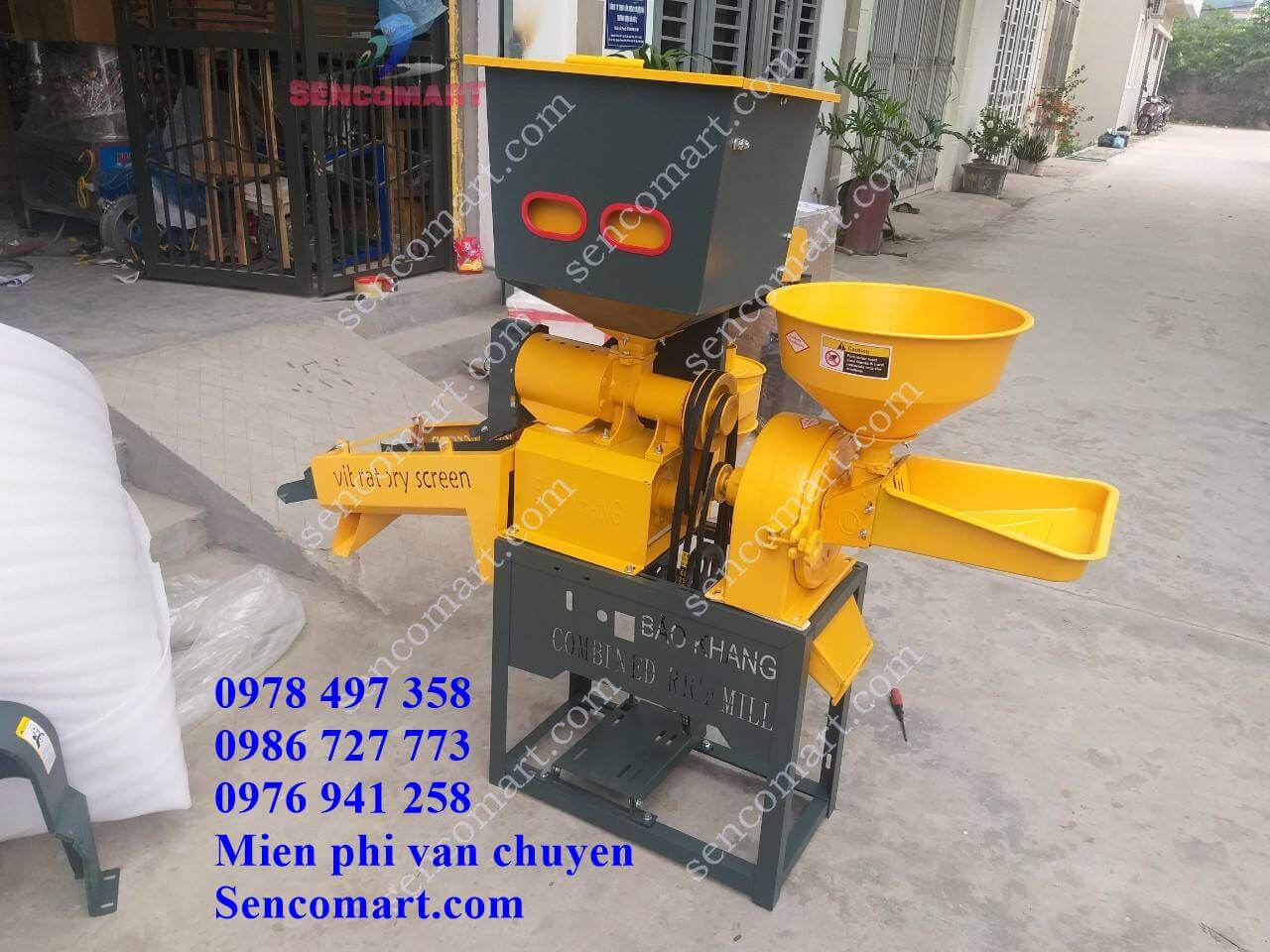 Máy xát gạo gia đình SC-686, có bầu ra cám, lọc rác