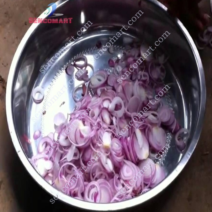 Máy thái lát hành tỏi chạy bằng điện 220V