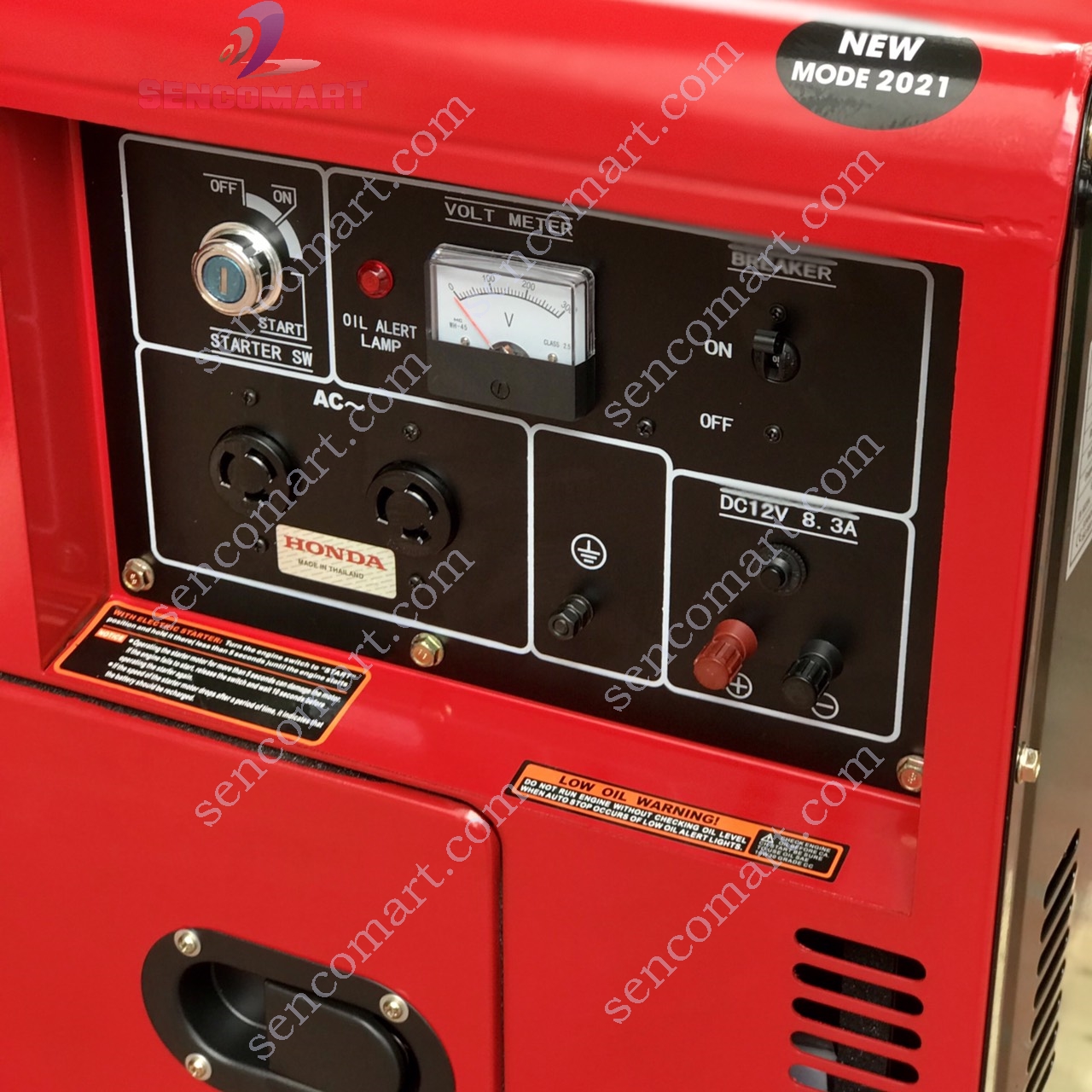 Máy phát điện Honda MP 7800FD chạy dầu 6kw, Siêu êm. Hàng mới 2021 Sencomart