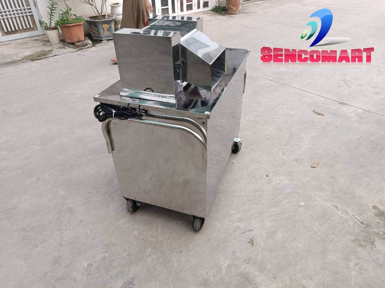 Máy Ép Mía Mini 2 Cây Động Cơ Nhật 800W - Ép 1 Lần Kiệt Bã