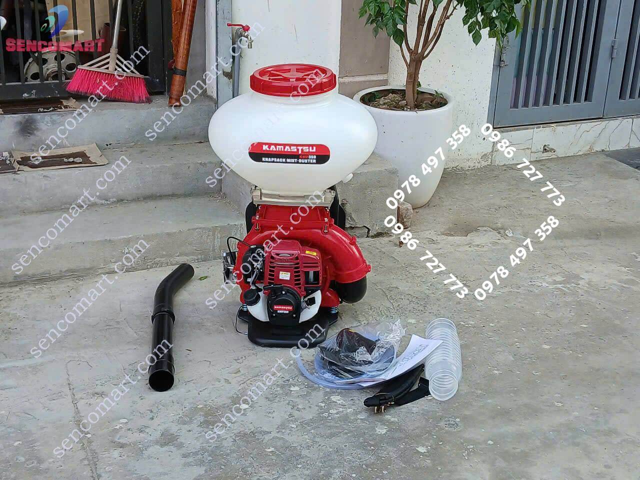 Máy xạ phân giá rẻ Kamastsu 4 thì chính hãng