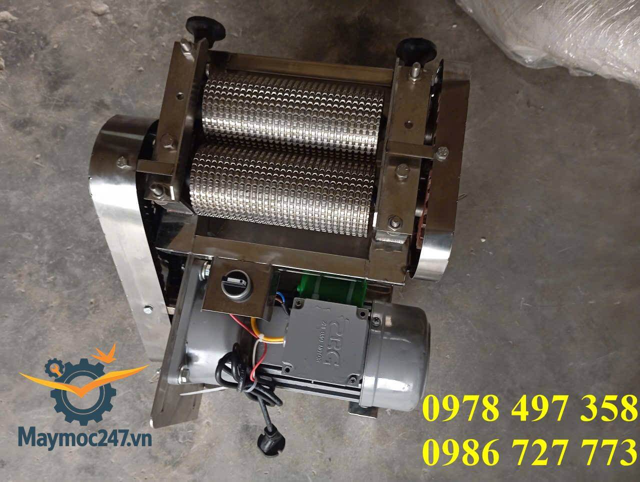 Máy cán thịt lô gai để châm thịt tẩm gia vị