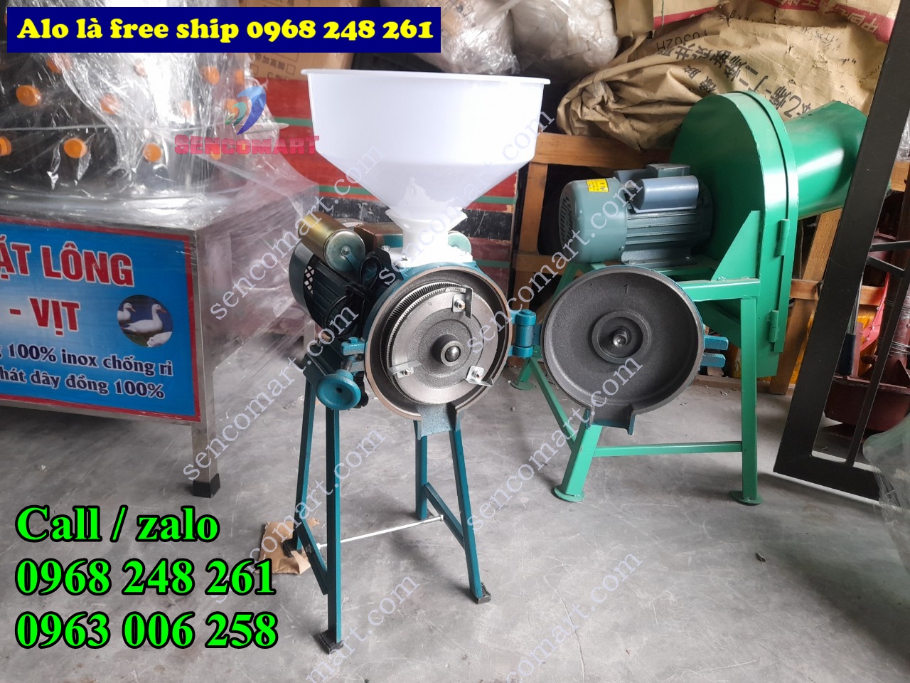 Máy nghiền vỡ ngô gạo đậu đỗ, lúa mì 2,2 kw