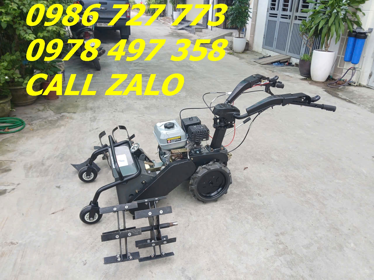 Máy Phát Cỏ Trục Băm Chạy Xăng 170F Bản Mới