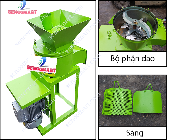 Máy xay nghiền đa năng băm cỏ, chuối, xay giềng, xả, nghệ, cua, cá,..nghiền ngô hạt...