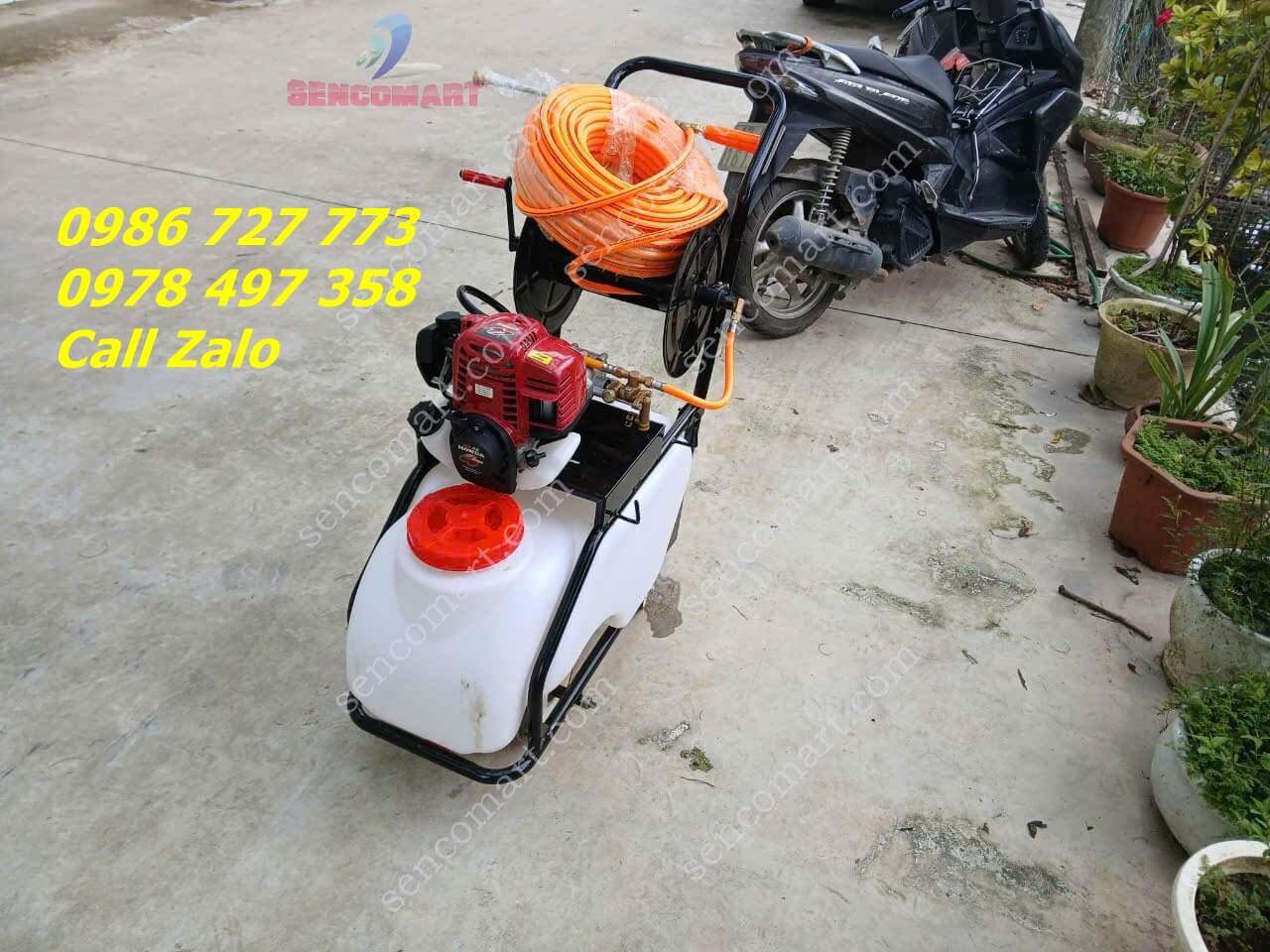 Tìm mua máy phun thuốc đẩy tay bình nằm 50L Honda GX35 4 thì giá rẻ