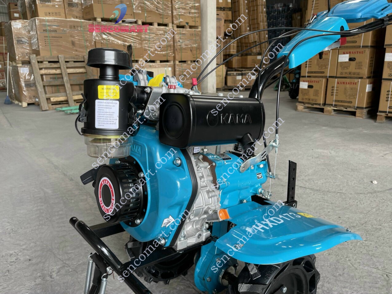 Máy cày đất chạy dầu HUSPANDA HXD173 Động cơ Kama