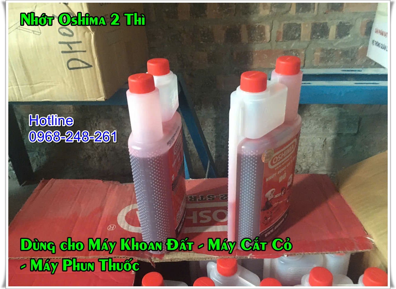 Nhớt 2 thì Oshima 2T dùng cho máy khoan đất - cắt cỏ - cưa xích