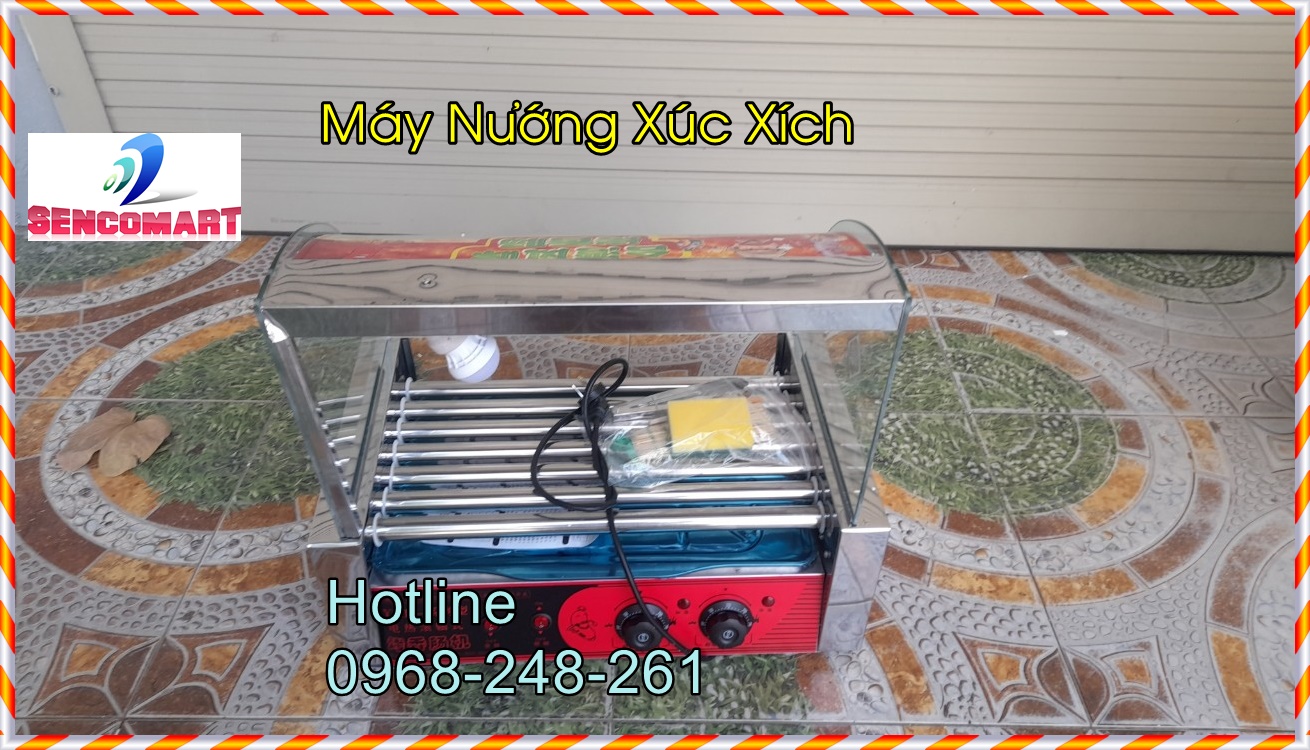 Máy nướng xúc xích 7 thanh kính cong chất lượng cao