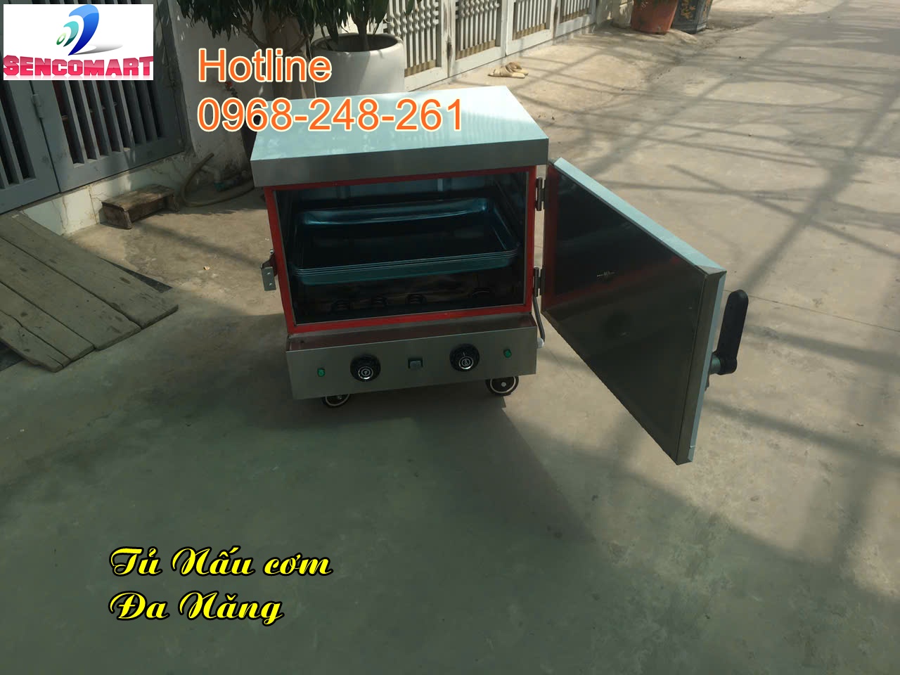 Tủ hấp công nghiệp, tủ nấu cơm công nghiệp Sencomart