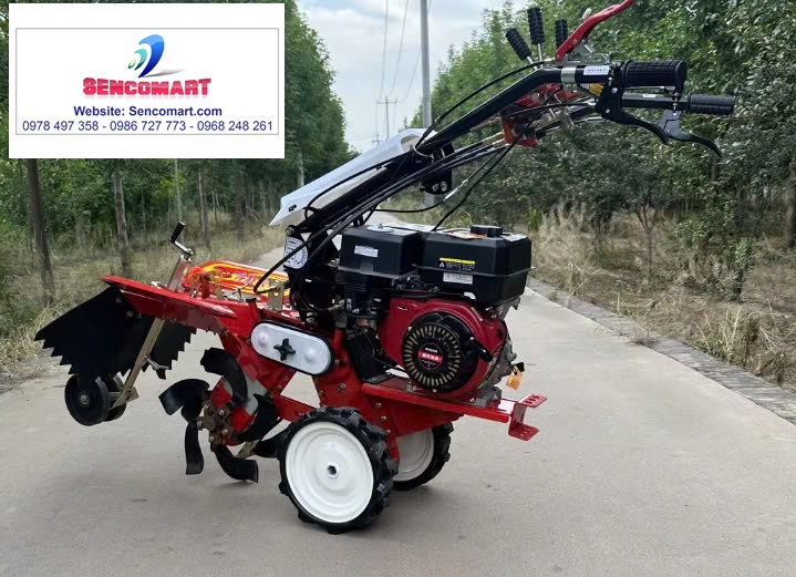 Máy đào bồn, đào rãnh mương Loại Cầu Trước chạy xăng YAMAHA 15HP