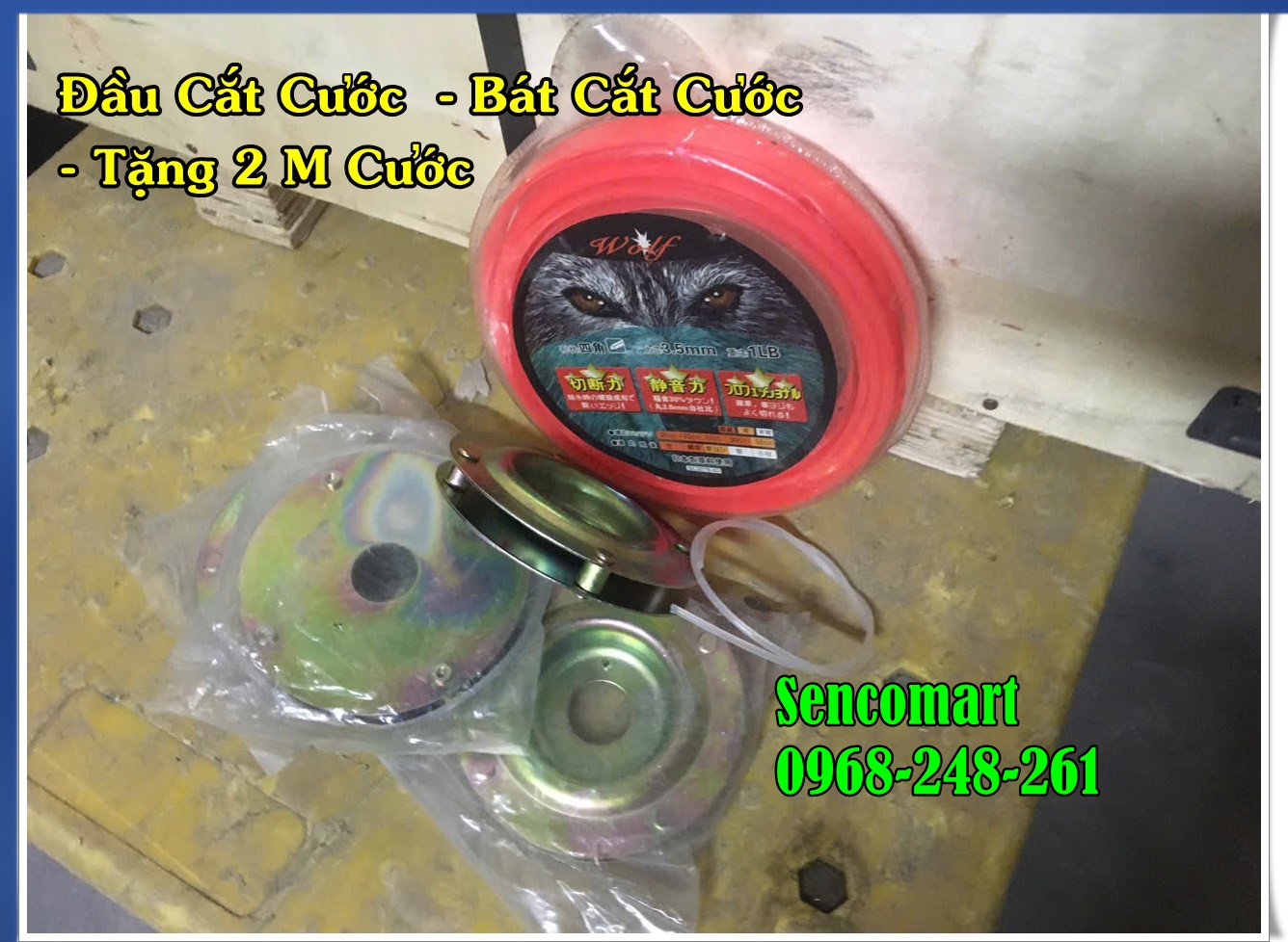 Đầu cắt cước, bát cắt cước tặng 2 mét cước xịn Nhật bản