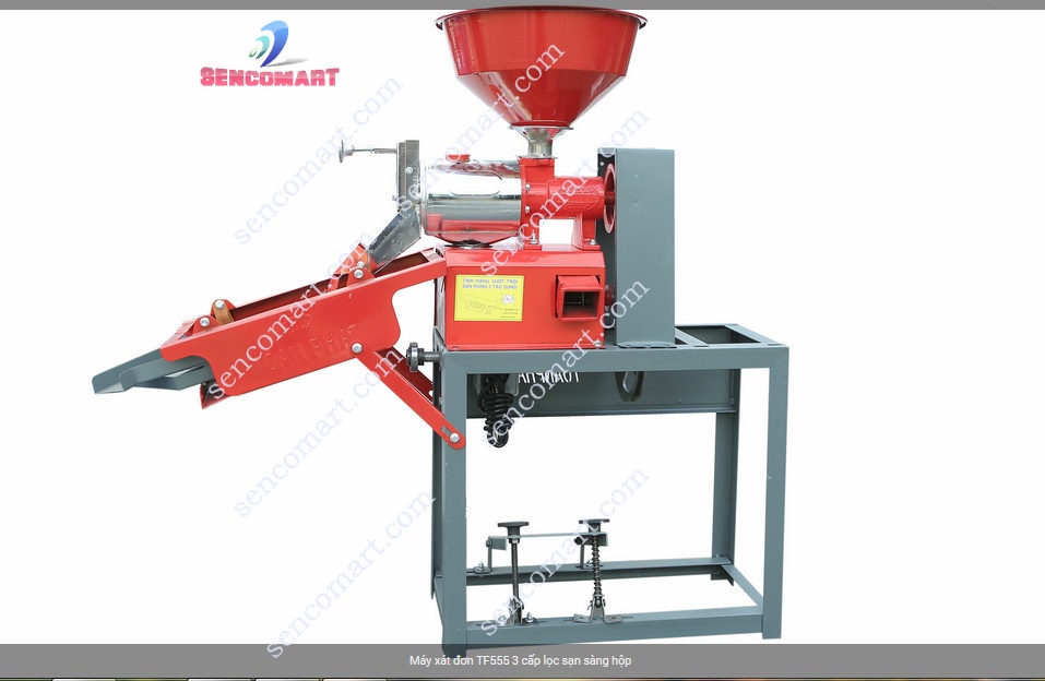 Máy Xát Gạo Sàng 3 Cấp Độ Rung TF555-KN Chưa Gồm Motor