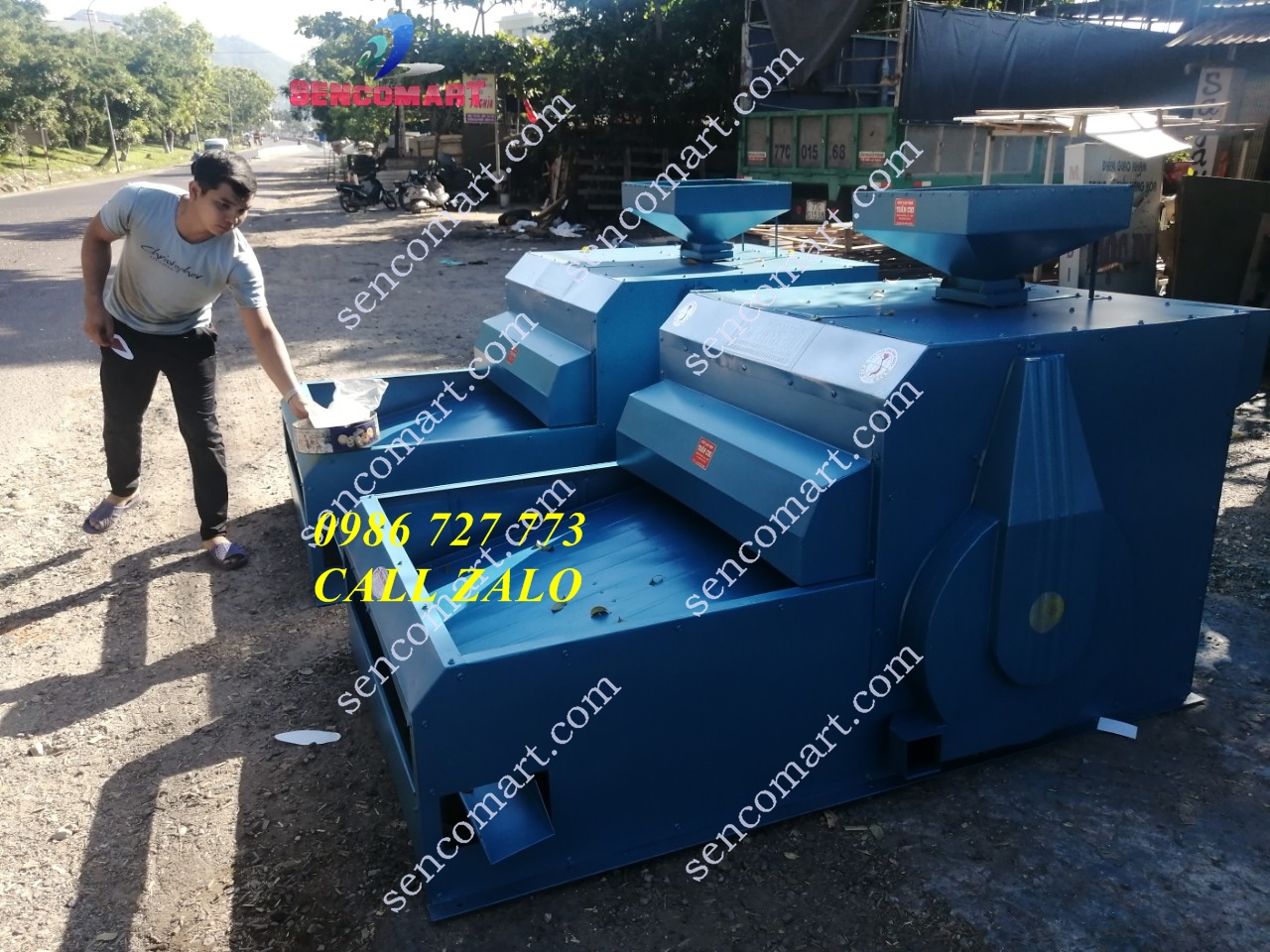 Máy Lọc Sạn Gạo 1000kg/h Đạt Tiêu Chuẩn Xuất Khẩu