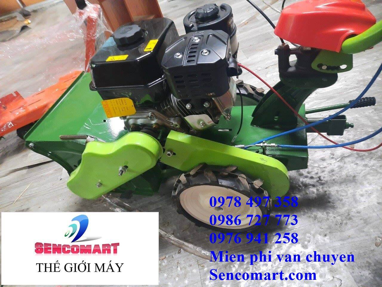 Máy phát cỏ trục băm, có chức năng xới xạc vun luống. Hàng nhập khẩu chạy xăng Yamaha 7HP