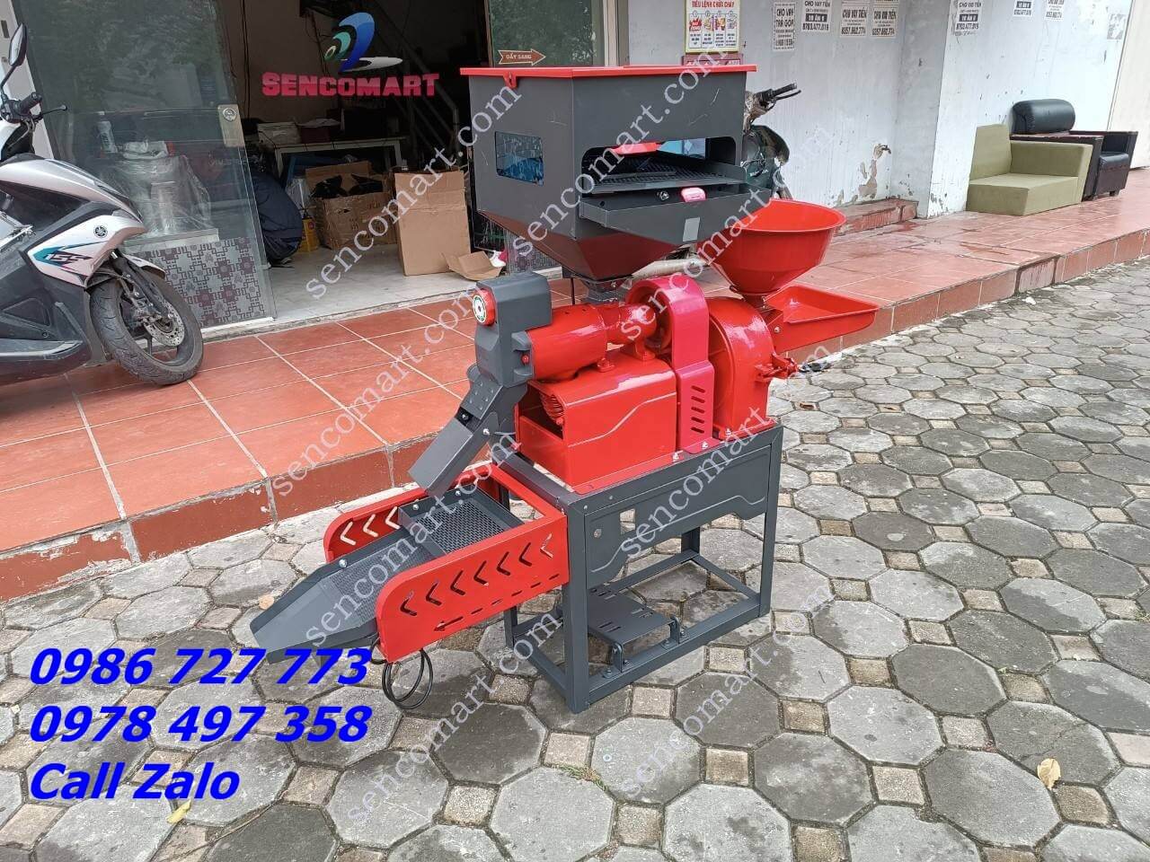 Máy Xát Gạo Đa Năng Bầu Ra Cám Minh Long 686 ( Chưa Động Cơ)