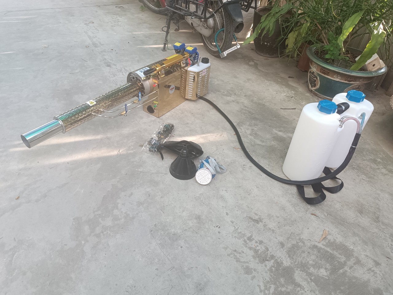 GIÁ MÁY PHUN THUỐC TẠO KHÓI CÓ SẤY, CÓ ĐỀ ĐIỆN YAMAHA PK350 CẢI TIẾN MỚI