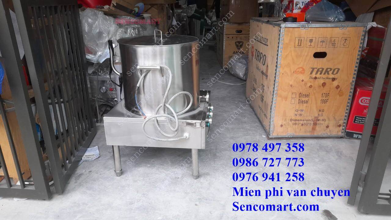 Nồi nấu soup nấu cháo đốt nóng bằng dầu xung quanh