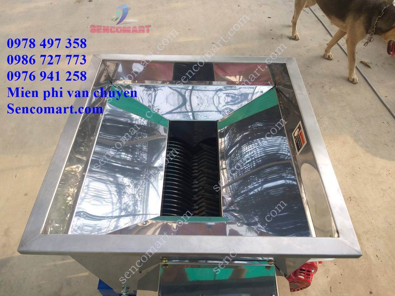 Máy cắt cá mồi dùng động cơ xăng, tiết kiệm nguyên liệu