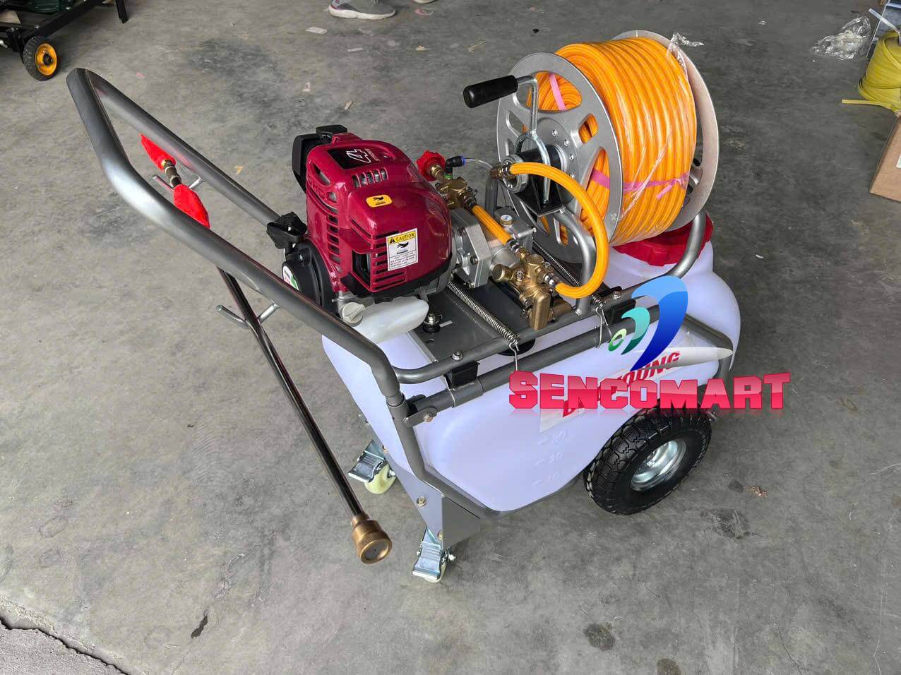Máy Phun Thuốc Bình Ngang Dạng Xe Đẩy – Tiện Lợi Cho Nhà Vườn